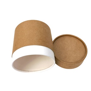 Tubo <span class=keywords><strong>de</strong></span> papel Kraft personalizado, papel desechable para helados, vasos <span class=keywords><strong>de</strong></span> helado, embalaje <span class=keywords><strong>de</strong></span> helado - Product Image 2