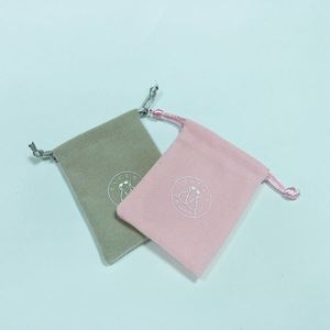 Pochette en velours calicot de haute qualité avec cordon de serrage, taille et logo personnalisés, sacs en velours écologiques avec cordon de serrage - Product Image 5