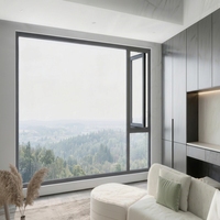 Ventanas Abatibles de Aluminio con Rotura de Puente Térmico y Triple Acristalamiento Certificadas por NFRC, Puertas y Ventanas Insonorizadas Personalizadas para Viviendas Residenciales