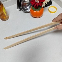 Pince à pain en bambou écologique pince à pain robuste pince à gril pour barbecue pince à grille pince pour cuisine restaurant commande en gros en plein air 40cm