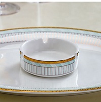 Service de table en céramique européenne de luxe, vaisselle en porcelaine osseuse, bol à riz, assiette, assiette à poisson