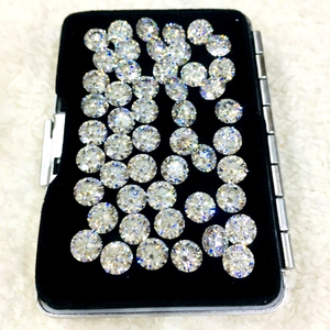 Vente directe d'usine 1,0 ct 6,5 mm Diamant synthétique clarté VVS Pierre précieuse Moissanite GRA - Product Image 1