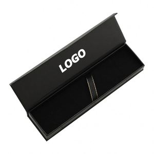 Custom Logo Pen Box - Flip Top <b>Gift</b> Pen Case - Bulk Promotional Pen Sets - Product Image 1