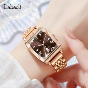 Reloj de pulsera de alta gama para mujer, diseño ovalado simple y elegante, reloj de cuarzo impermeable de cuero genuino - Product Image 2