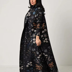 Abito Miyakt plised Dubai Muslim ampio Cardigan tinta unita Maxi lungo scialle da donna elegante Trench causale <span class=keywords><strong>Abaya</strong></span> - Product Image 1