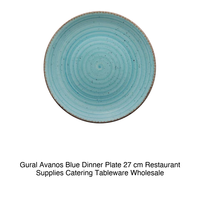 Avanos Blauwe Platte Bord 27 cm Gural