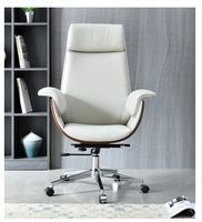 Chaise de conférence Chaise de bureau en cuir Chaise de bureau pivotante chaise de direction ergonomique mobilier de bureau de luxe