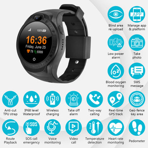 Alarme de suivi anti-falsification GPS Montre intelligente pour les groupes de surveillance spéciaux Utilisation <span class=keywords><strong>judiciaire</strong></span> Surveillance des patients infectés par le virus - Product Image 3