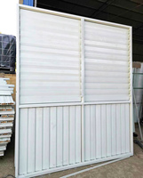 Fenêtre de ventilation verticale industrielle en PRV (polymère renforcé de fibres de verre) avec persienne, pare-soleil et panneau d'aération résistant à la corrosion