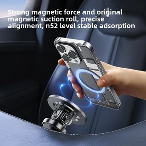 Support de téléphone magnétique pour <span class=keywords><strong>voiture</strong></span>, <span class=keywords><strong>chargeur</strong></span> sans fil, charge rapide, rotation à 360 degrés, compatible avec la sortie d'air, compatible avec <span class=keywords><strong>Apple</strong></span> <span class=keywords><strong>MagSafe</strong></span> - Product Image 3