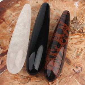 Natürliches 7-Zoll Sexspielzeug Heilender Rosenquarz Massagestab Grüner Aventurin Kristall-<span class=keywords><strong>Dildo</strong></span> für Liebesspiele - Product Image 6