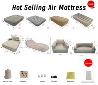 Matelas Gonflable Double Surélevé Design Moderne avec Pompe Intégrée, Vente Directe Usine, Idéal Hôpital et Chambre à Coucher