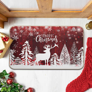 Tapete Navideño de Tierra de Diatomeas, Rectangular, para Interiores, con Diseño de Dibujos Animados, Resistente a las Manchas, para Uso Doméstico - Product Image 4