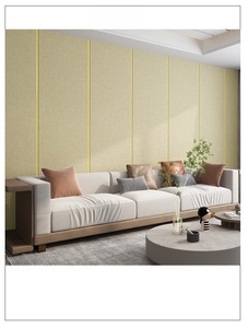 Carta da Parati Adesiva Spessa Effetto Lino, <span class=keywords><strong>Pannello</strong></span> Murale Autoadesivo in Tessuto Resistente per Decorazione Casa - Product Image 3
