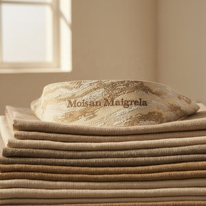 Étiquette en tissu personnalisée, <span class=keywords><strong>haute</strong></span> <span class=keywords><strong>couture</strong></span>, <span class=keywords><strong>logo</strong></span> jacquard, satin de soie, coton, soie, tissu gaufré, col haut, tissu <span class=keywords><strong>haute</strong></span> densité - Product Image 3