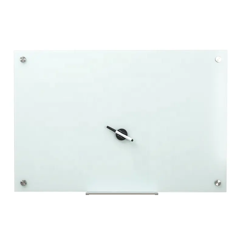 Dry Erase Board, Whiteboard / White Board, Magnetic, 39" x 22", with Concealed Tray, Wide Format, Frameless, Horizon