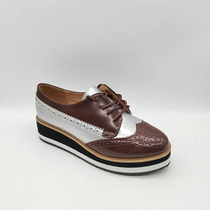 Kadınlar dantel up Brogue ayakkabı yuvarlak ayak rahat oxford <span class=keywords><strong>extreme</strong></span> <span class=keywords><strong>platform</strong></span> ayakkabılar kadın bayanlar için - Product Image 4