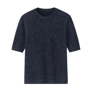 Vendita calda su misura a maniche corte maglione di Cashmere Pullover alla moda di base o collo a o maglieria abbigliamento top t-shirt per le signore - Product Image 5