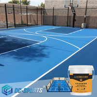 Revêtement de terrain de basket-ball professionnel en acrylique, surface sportive élastique, résistant aux UV, antidérapant, pour extérieur