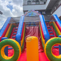 Grande Roue de Ferris Commerciale Gonflable avec Toboggan pour Événements et Fêtes, Toboggan Sec pour Carnaval