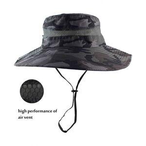 Nouveau chapeau tactique pour homme, camouflage, chapeau de pêcheur, protection solaire avec sangle de menton réglable - Product Image 4