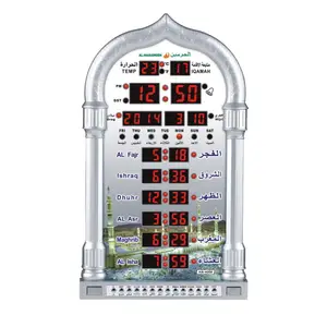 Azan Clock allarme islamico preghiera musulmana orologio digitale grandi regali Ramadan moschea preghiera orologio da parete islamico