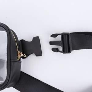 Summer Hot Sale Custom Transparent Waterproof PVC Fashion Letter Waist Bag Square Clear Fanny Pack Zipper Portable Travel - Product Image 3