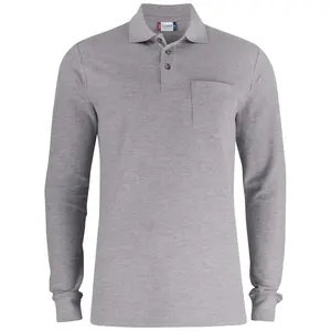 Polo Basic Pocket LS personalizzabile per merchandising - Product Image 1