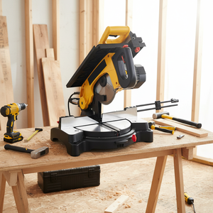 <span class=keywords><strong>Scie</strong></span> <span class=keywords><strong>circulaire</strong></span> coulissante 210 mm, moteur sans balais 2200 W, 220 V/110 V, <span class=keywords><strong>scie</strong></span> à onglet électrique professionnelle pour aluminium et bois, 4300 tr/min - Product Image 3