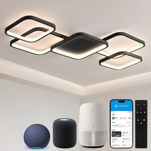 KAUFHOF Lámpara de Techo LED Lámpara de Sala de Estar con Matter, 56W 6720lm, 3000-6500K, Compatible con HomeKit, Alexa, Google - Product Image 1
