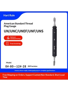 Американский стандартный высокоточный резьбовой калибр-пробка 7/16-14, 7/16-32, 7/16-28, 1/2-10, 5/8, 1/2, 9/16 - Product Image 3