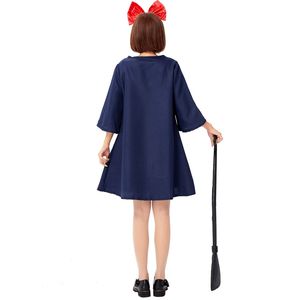 Anime Little Witch Errand Girl Kiki <span class=keywords><strong>disfraz</strong></span> traje americano señoras Halloween Cosplay disfraces Magic Fairy Stage Show disfraces - Product Image 4