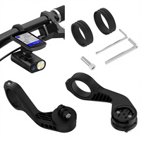 Support de fixation deux-en-un pour phare et guidon de véhicule routier autopropulsé en plastique Jiaming Code Meter Extension Frame Varia