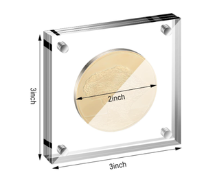 ที่กำหนดเองเคาน์เตอร์อิสระกรณีแสดงเหรียญแม่เหล็กอะคริลิท้าทายผู้ถือจอแสดงผลเหรียญ - Product Image 2