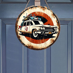 En stock : décorations murales de plaques d'immatriculation de style rétro américain, pendentifs de voiture créatifs, décorations de bar, panneaux suspendus en bois. - Product Image 1