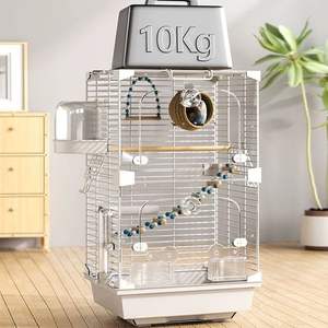 Metalen transparante vogel- en reptielenkooi extra groot huishoudelijk villa-ruimte decoratief met tijgerhuid pioenroos Xuanfeng design - Product Image 4