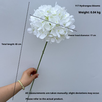 117 Piezas de Hortensias para Regalos de Boda, Decoración de Salón de Bodas, Arreglos de Piso, Hortensias en Forma de Bola, Día de San Valentín, Festival
