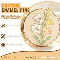 Épinglette personnalisée en alliage de zinc avec émail souple et impression UV, motif dessin animé moderne et mignon, pour cadeaux promotionnels d'entreprise