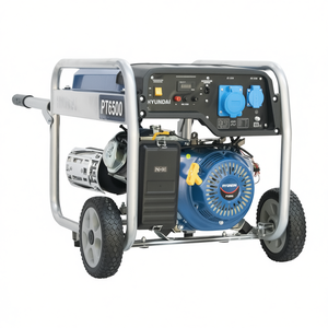 Générateur Hyundai Pt6500 5,8 kW 389 cm³ portable à essence avec roues et poignée - Product Image 2
