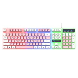 <span class=keywords><strong>Clavier</strong></span> de jeu flash filaire direct d'usine <span class=keywords><strong>clavier</strong></span> de jeu tactile mécanique rétro-éclairé avec lumières LED multicolores. - Product Image 2