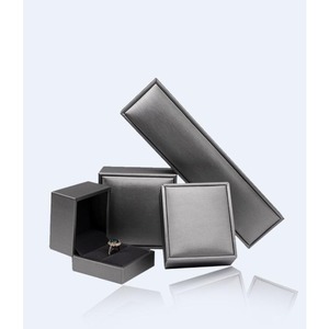 High end PU leather jewelry <b>box</b>, ring <b>box</b>, <b>earring</b> <b>box</b>, bracelet <b>box</b>, necklace <b>box</b> can be customized according to needs - Product Image 2