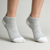 Chaussettes de cheville unisexes en mélange contrastant blanc, douces, respectueuses de la peau, extensibles, de qualité supérieure, durables, respirantes, pour la marche toute la journée et le yoga
