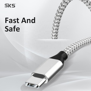 नायलॉन ब्रेडेड USB-C सी केबल 60 डब्ल्यू 5a pd फास्ट चार्जिंग 1 मीटर/3 मीटर हाई-स्पीड 20 जीबीपीएस डेटा ट्रांसफर iphone लैपटॉप प्रिंटर शुद्ध - Product Image 4