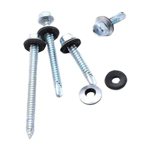 YH Manufacturer Ventilation Ductwork Galvanized Hex Flange Self-drilling Screws with Hex Head for HVAC System