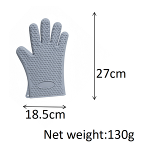 Gants de cuisine en silicone imperméables et résistants à la chaleur, à cinq doigts, <span class=keywords><strong>pour</strong></span> la cuisson, le barbecue, la friteuse, la <span class=keywords><strong>pizza</strong></span> et le micro-ondes - Product Image 2