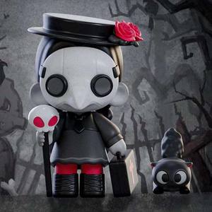 100% Original KASA I'm Not the Villain Series Caja Misteriosa Gótica Oscura Exquisita Figura de Vinilo del <span class=keywords><strong>Doctor</strong></span> de la Peste Decoración 9 Piezas/Set - Product Image 4