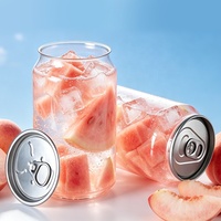 Bouteille transparente en PET de 350 ml, boîte en plastique pour boissons, thé à bulles, jus, dessert, gâteau avec 202 #   Fermeture à ouverture facile