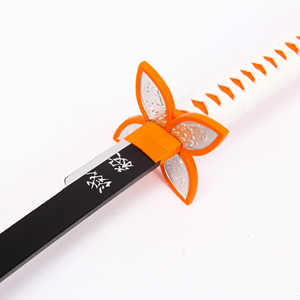 Épée d'anime, l'une des séries d'anime japonaises sur les démons, papillon <span class=keywords><strong>noir</strong></span>, jouets en bois, épée japonaise, cosplay - Product Image 3