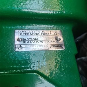 Actionneur électrique Fisher 2052 en métal vert, fabriqué aux États-Unis pour usage industriel - Product Image 3