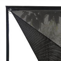 Store de fenêtre sans perçage, sans fil, en polyester, filtrant la lumière, anti-éblouissement, transparent, temporaire, 39" L x 63" H, avec ventouses, fabriqué en Chine